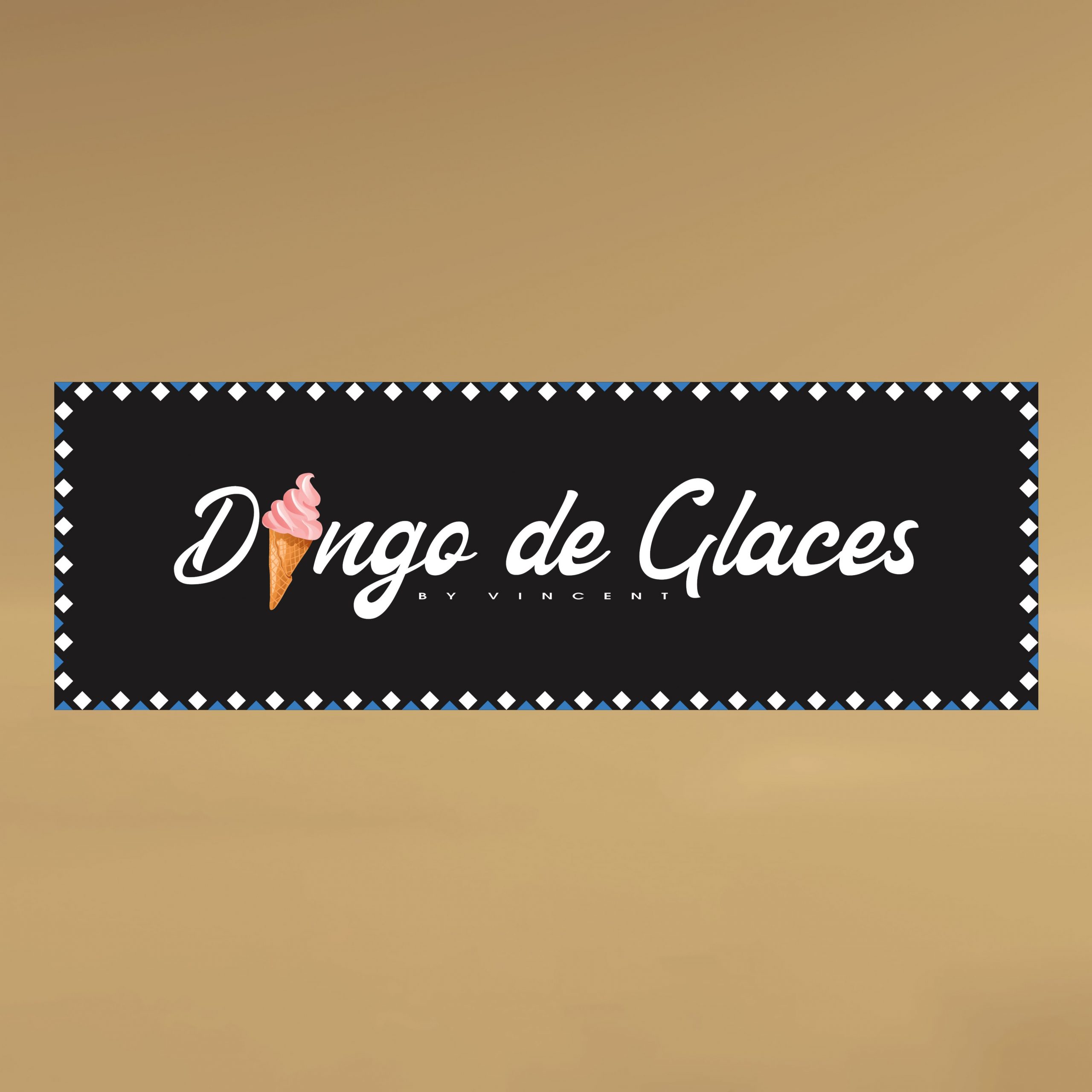 Panneau publicitaire pour dingo des glaces par Emmanuel UGO Agence de communication