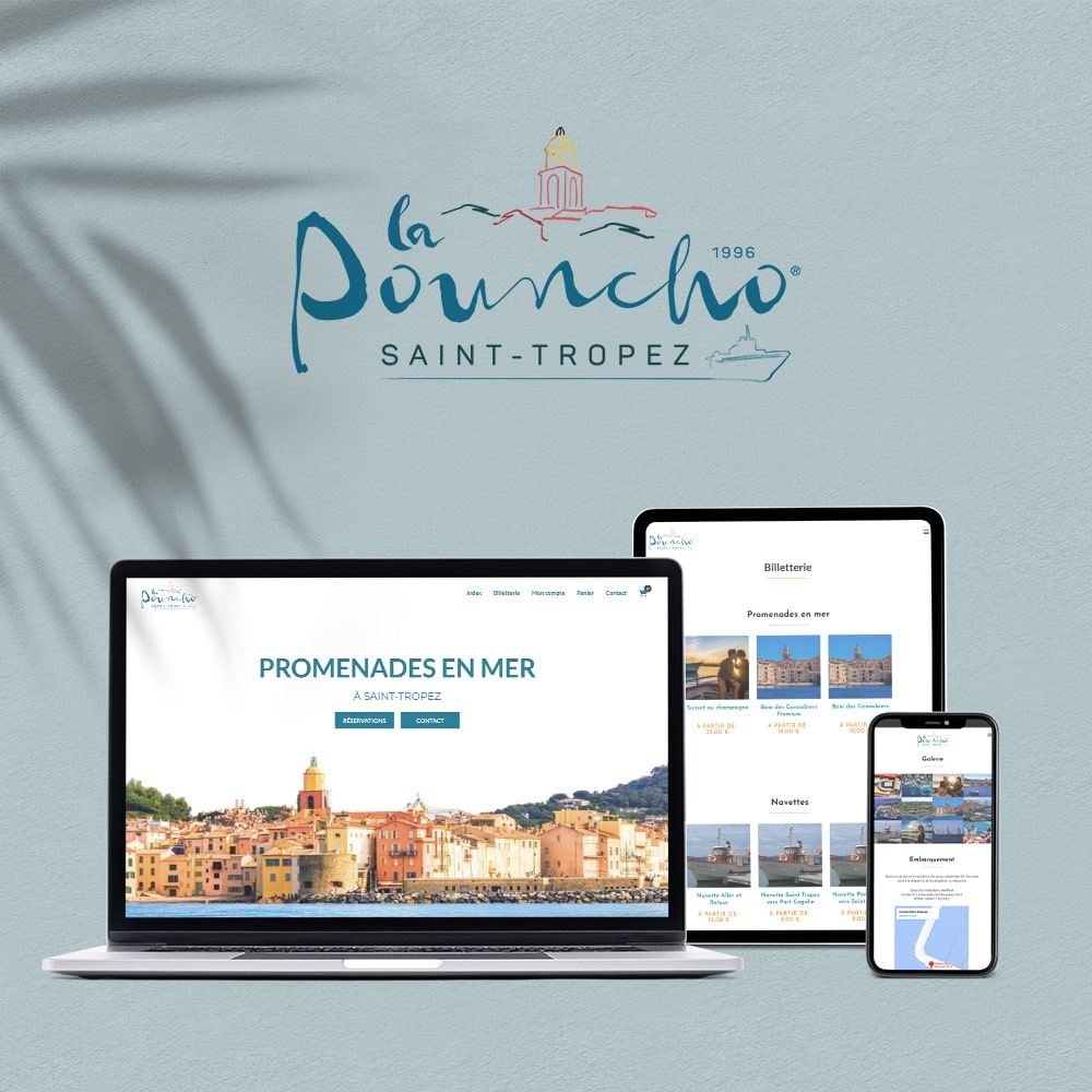 Site internet marchand La Pouncho Saint-Tropez par Emmanuel UGO Agence de communication